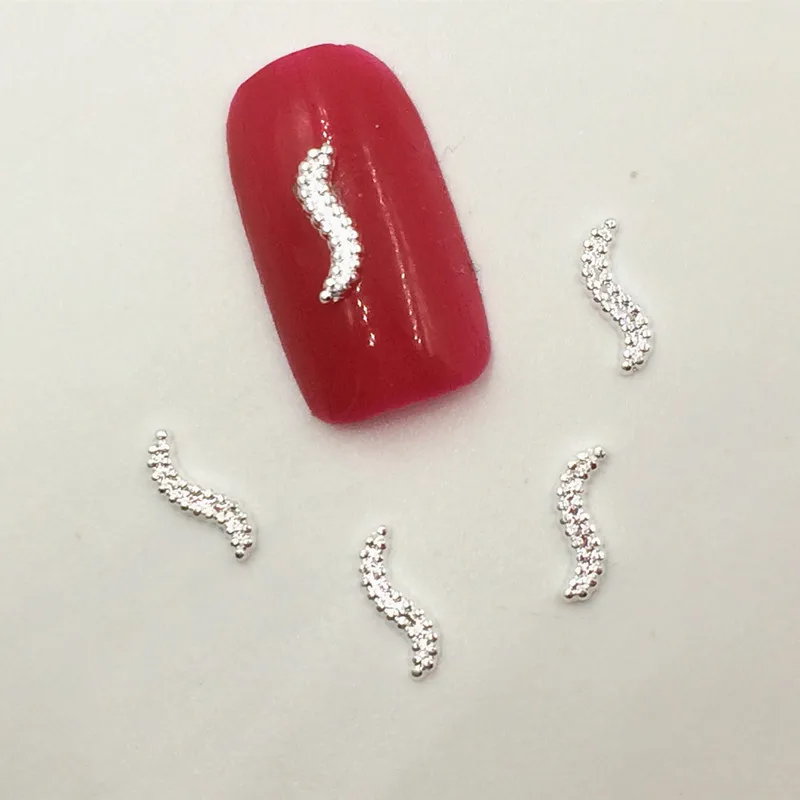 

100pcs Japanese nail jewelry DIY nail metal decoration violin elephant shark phototherapy nail decoration