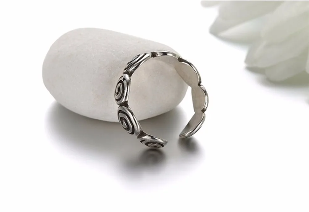 Kinitial Модные Винтажные вихрем круглые кольца украшения для коктейля вечеринки