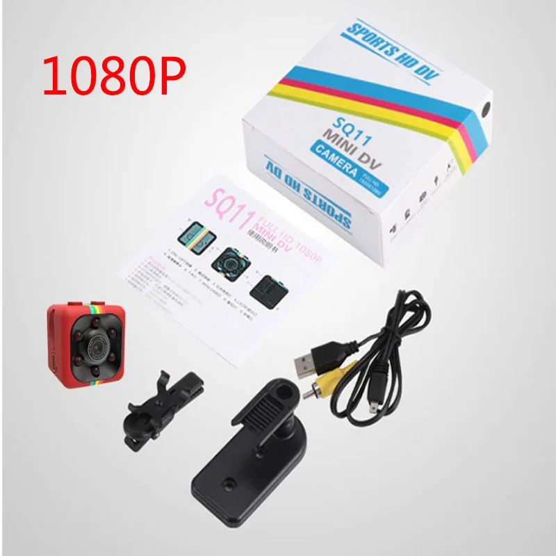 Purple Новинка, SQ11 1080P мини-видеокамеры, Спортивная DV мини-камера, Спортивная DV инфракрасная камера ночного видения, автомобильная DV Цифровая видеокамера - Color: Purple