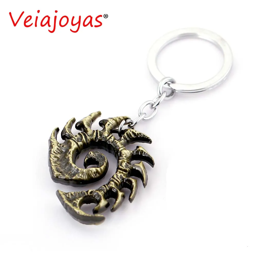 Брелок для ключей VEIAjoyas Starcraft ZERG брелок с эмблемой Llaveros из серебристого