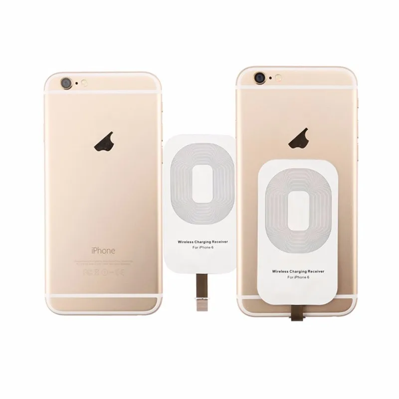 Для Apple IPhone 5 5S 5C SE 6 6 S 7 Plus Qi Беспроводная панель приемника зарядное устройство для I Phone 5 6 S смарт-адаптер для зарядки