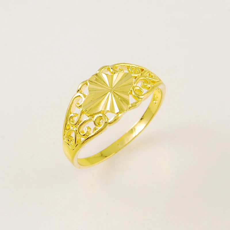 Романтическое кольцо Особенный дизайн 24 к Золотое женское для свадьбы оптовая