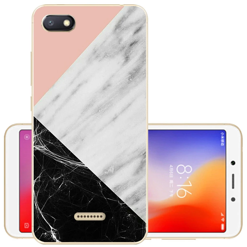 40 Чехол для телефона Xiomi Xiaomi Redmi 6A, силиконовый чехол на заднюю панель для Xiaomi Redmi 6 Redmi6, защитный чехол-бампер, чехлы - Цвет: 40