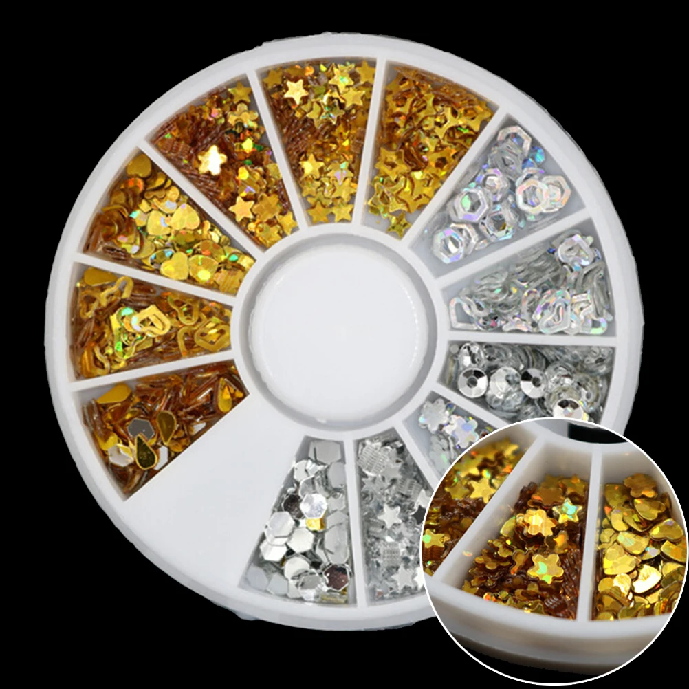 

1 коробка, смешанные цвета, 3D Стразы для ногтей, маленькие нерегулярные бусины для маникюра, украшения для ногтей, аксессуары для ногтей