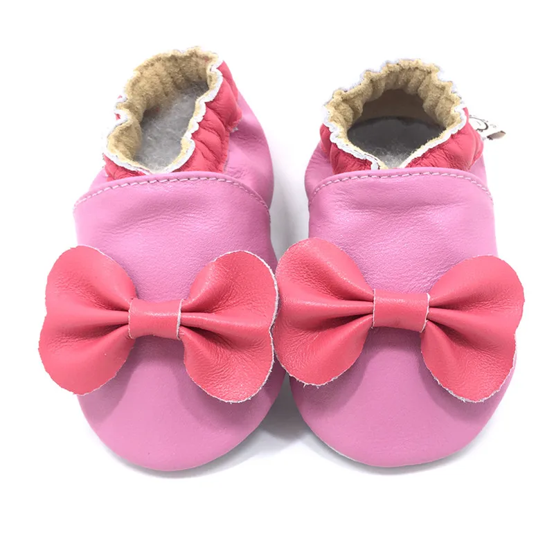 bow-knot Животные В мультфильмах, обезьянки пчела детская обувь на мягкой подошве для малышей детская обувь для новорожденных мальчиков и девочек обувь учимся ходить - Цвет: bow-knot