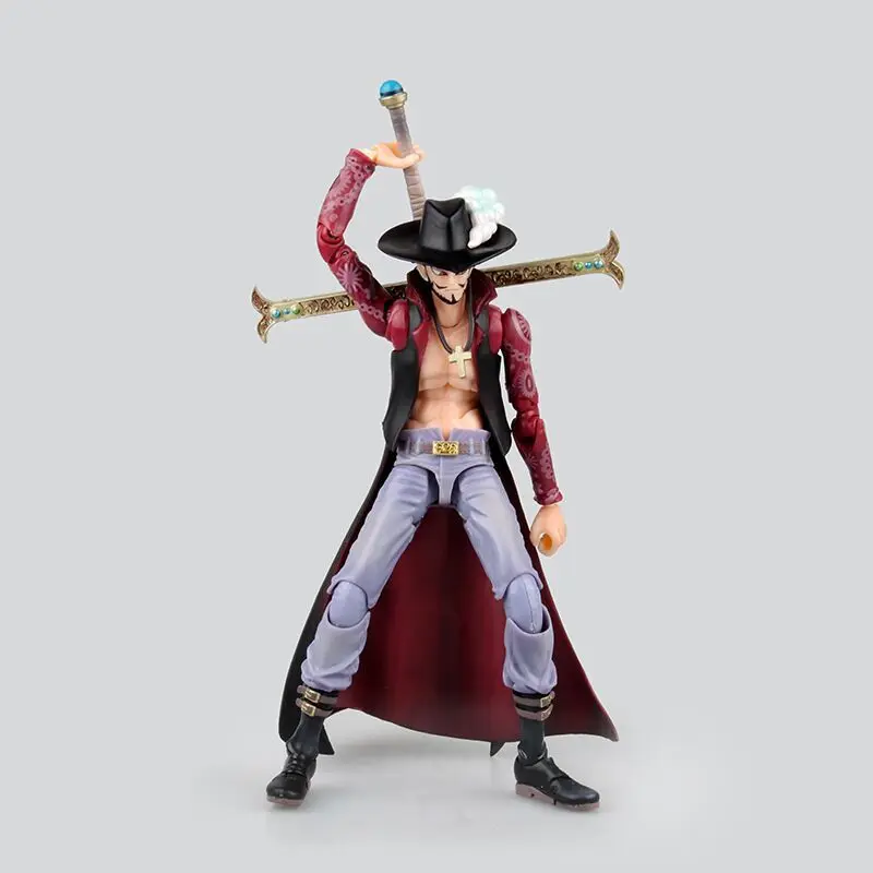 Аниме One Piece 18cm Dracule Mihawk шарнирные подвижные сочлененные ПВХ экшн фигурки