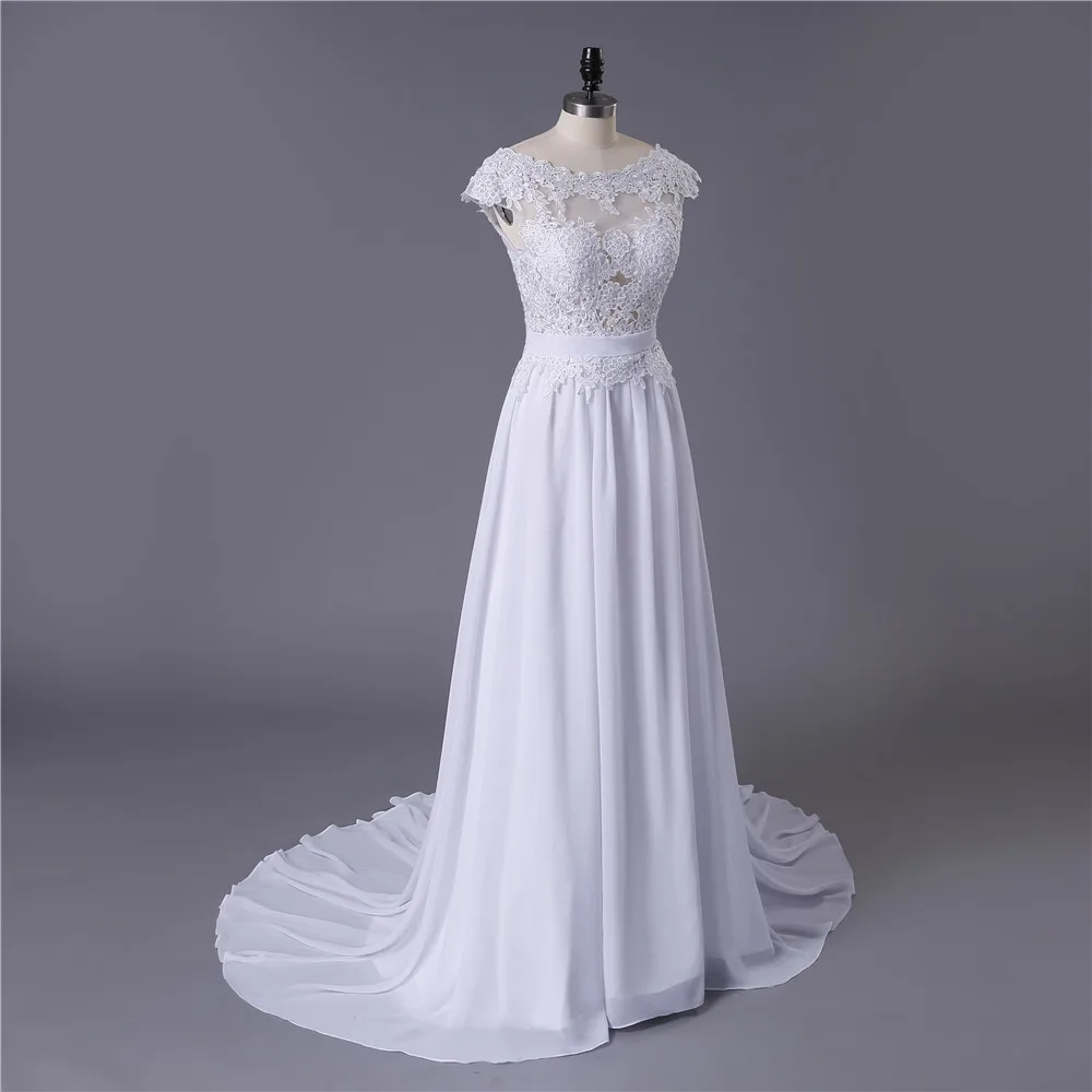 На заказ Сексуальные Дешевые Свадебные платья Vestido De Noiva Casamento шифон Кружева спинки Robe De Mariage Невесты Сделано в Китае