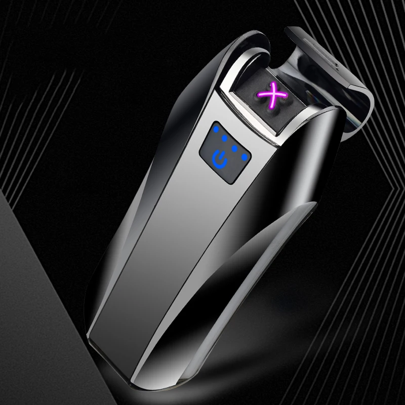 Metal Double Arc USB Lighter Windproof Flameless Electronic Cigarette Plasma Recharge Smoking Pulsed Electric | Дом и сад