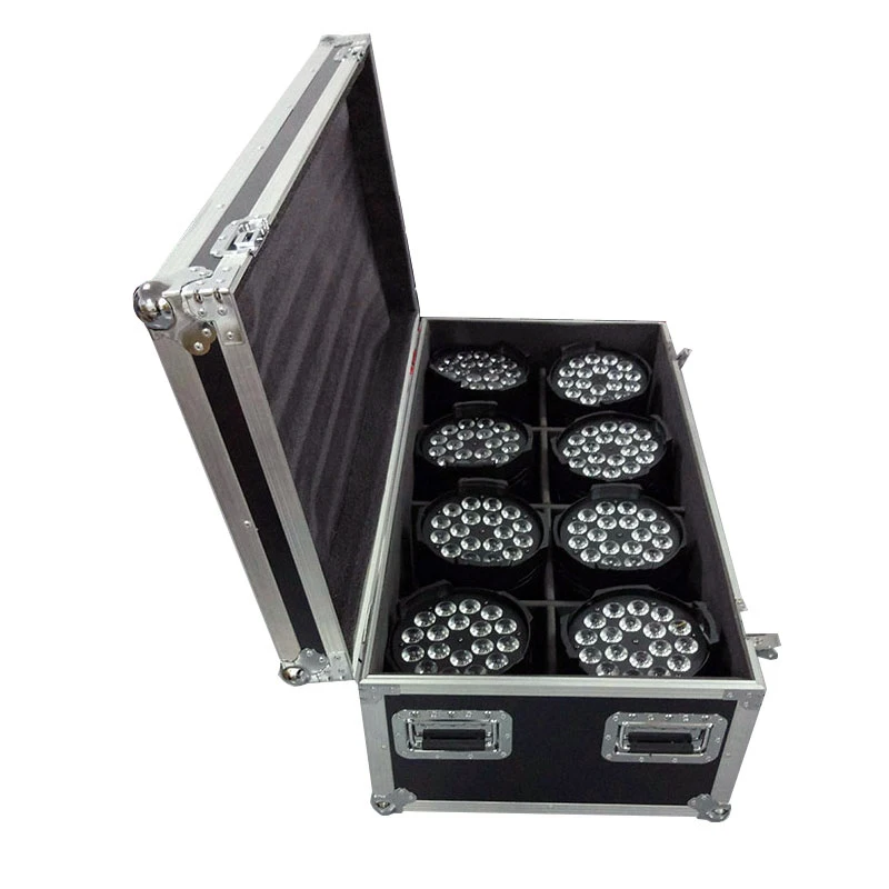 Чехол Wiht Pieces 8 светодиодный Par 18x18W освещение RGBWA УФ цветной прожектор алюминиевый
