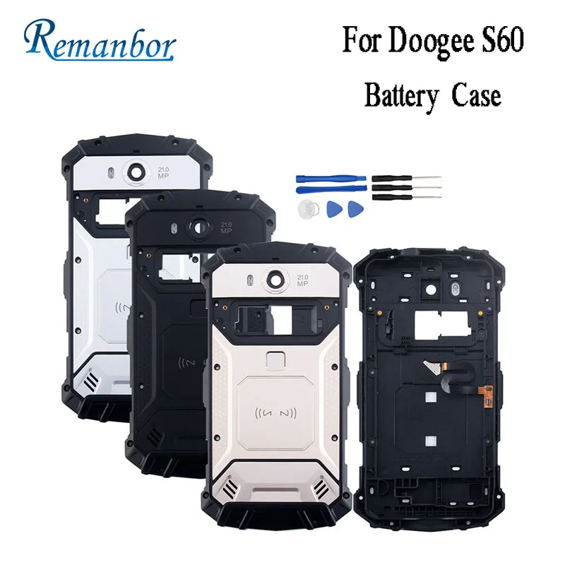 Remanbor Для Doogee S60 Батарея случае 5 2 дюймов защитный задняя крышка подходит Замена Lite