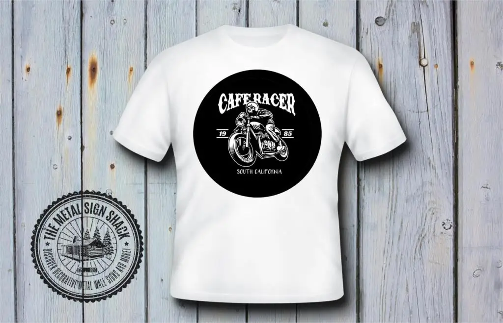 Футболка Cafe Racer Мужская мотоциклетная тенниска в стиле ретро классический