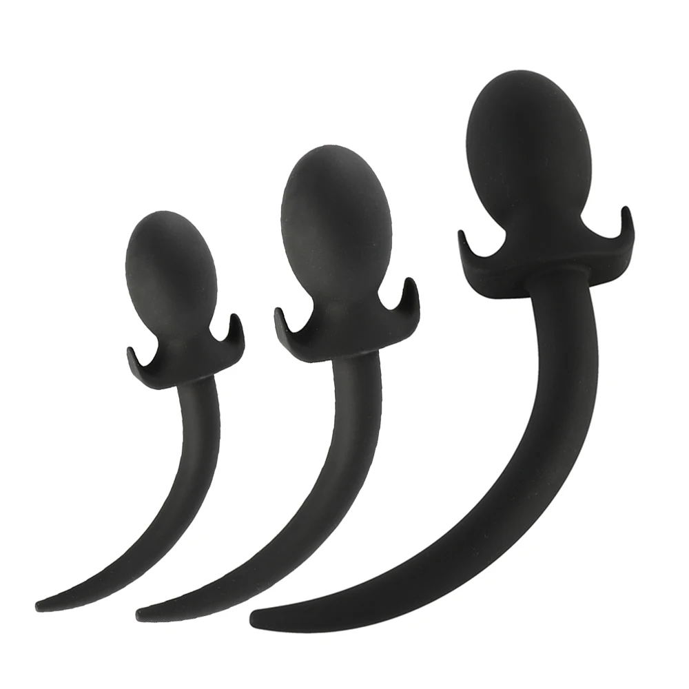 Sex Dog Tail Anal Plug Butt Plugs Soft Silicone Dilator Adult Toys for Man Prostate Massager Erotic Toy Woman | Красота и здоровье