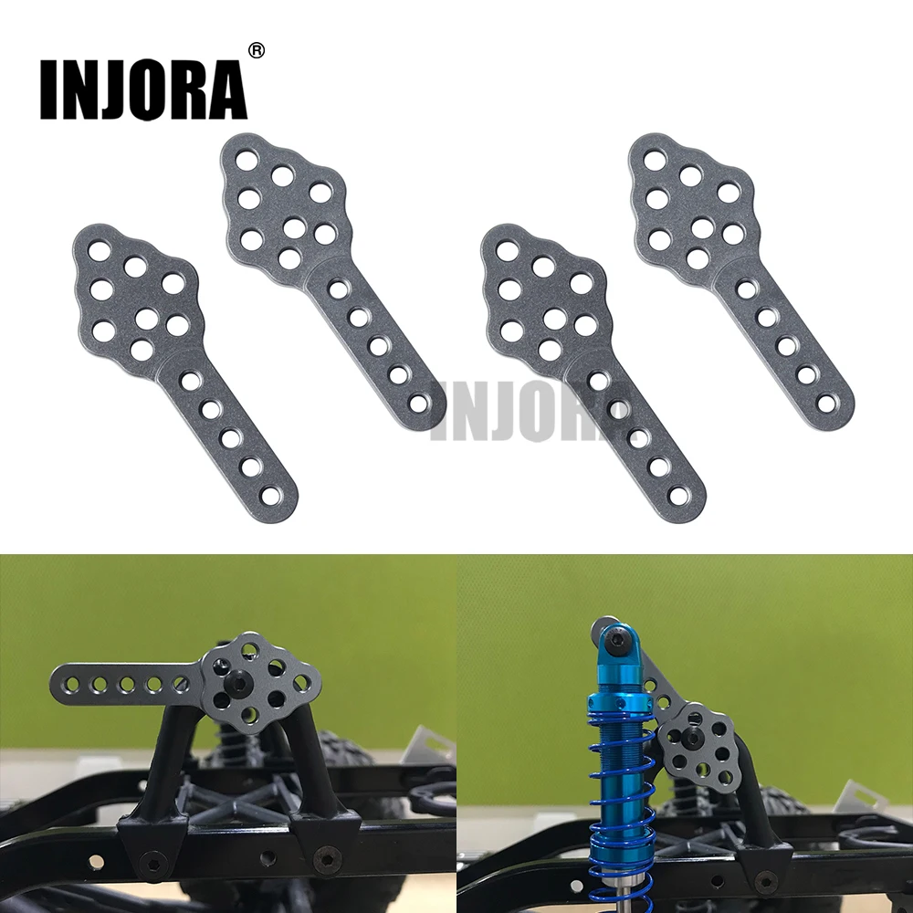 INJORA 4 шт. CNC металлический амортизатор крепление регулировка высоты угол стенд