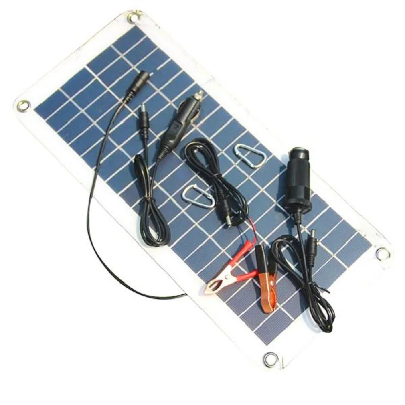Панели солнечные полу гибкие 18V 5V 10 5 W Портативный Зарядное устройство для автомобиля 12V лодочный мотор