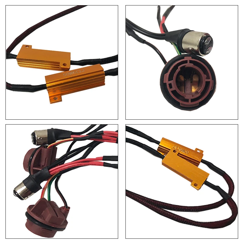 1157 BAY15D 50W 6Ohm Error Free LED Lights Load Resistor Adapter Fix Flashing Fast Blinking Canbus H3 H7 H4 H8/H9/H11 9005 | Автомобили и