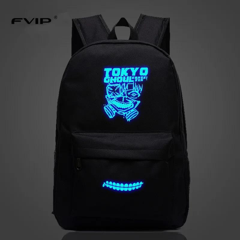 Hot Sell Anime Tokyo Ghoul Backpacks Luminous Printing Gengar School Bags For Teenager Girls Mochila Feminina | Багаж и сумки