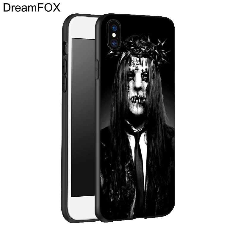 DREAMFOX L239 рок-группы Slipknot Черный силиконовый чехол-накладка из мягкого ТПУ чехол