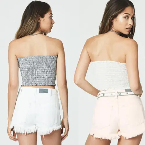 Лидер продаж пикантная Женская майка 2017 летний модный жилет укороченные майки