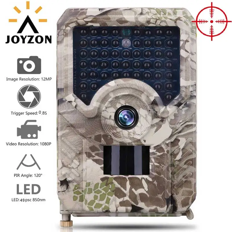 Новейшая HD 1080P охотничья камера 12MP 49pcs 940nm Инфракрасные светодиоды ночного