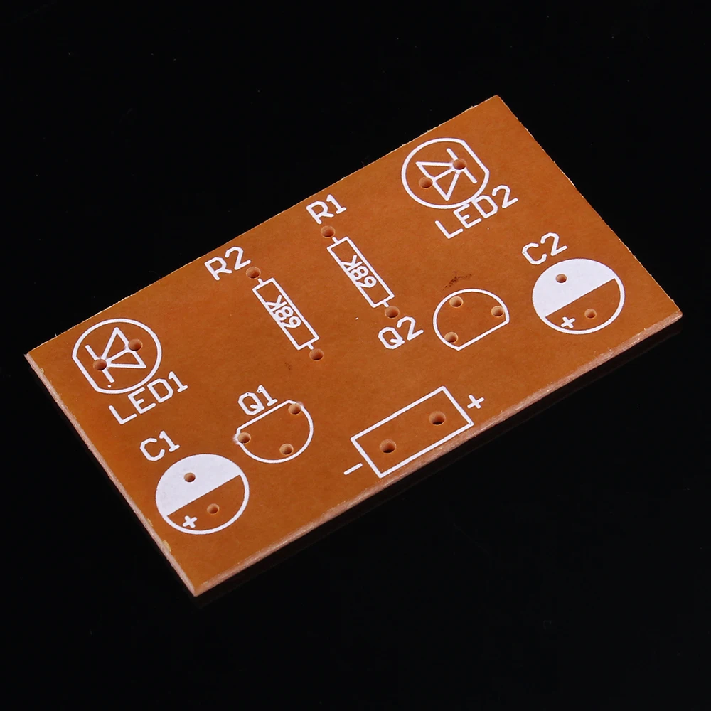 2pcs DIY Kit Flash Circuit Multivibrator Suite Electronic Production Teaching Training Parts | Электронные компоненты и