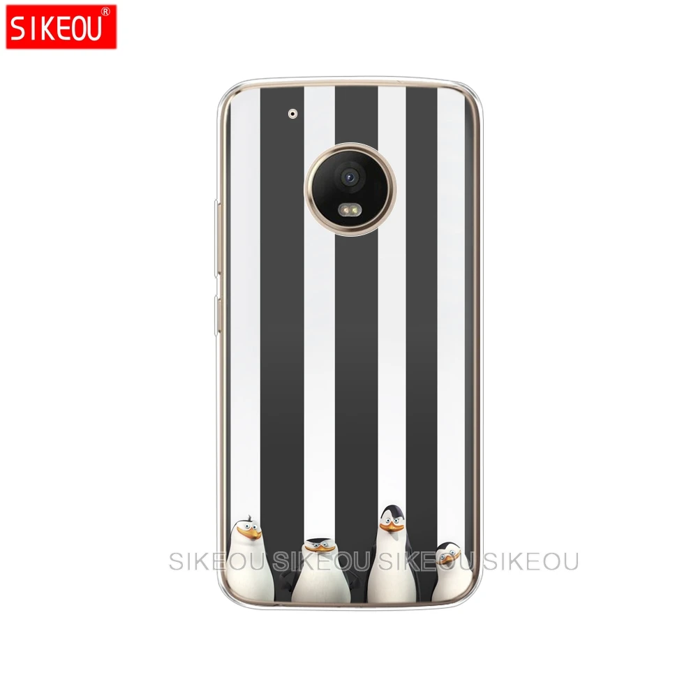Силиконовый чехол для телефона Motorola Moto G6 G5 G5S Z2 Z3 PLAY PLUS X4 E4 E5 C Cute arctic penguin|Бамперы| |
