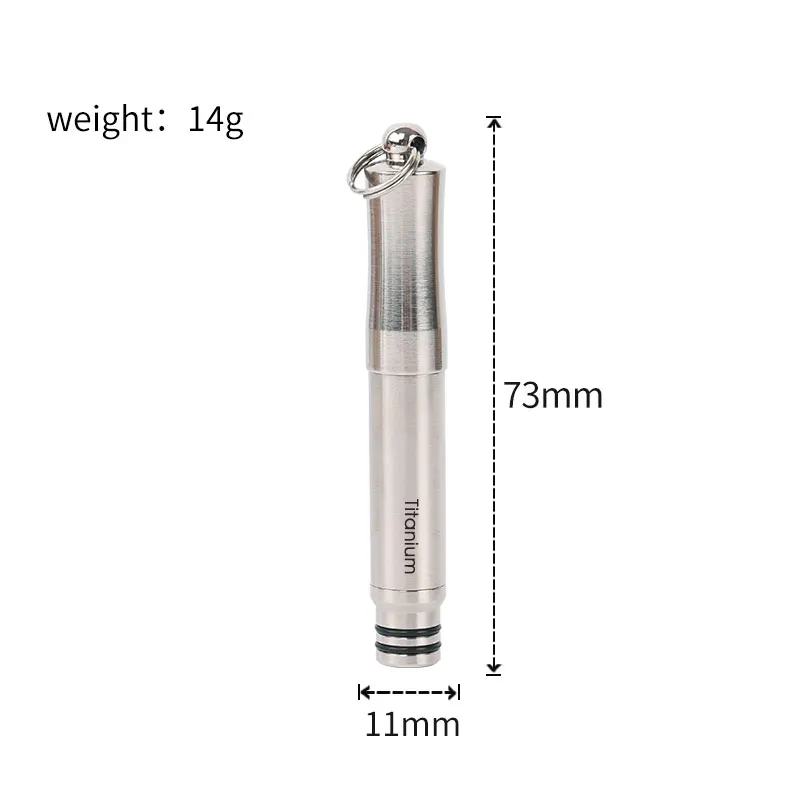 Титановая ручка Tiartisan для подписи металлическая шариковая миниатюрная