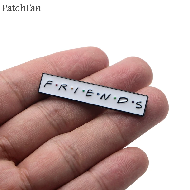 Patchfan друзья ТВ шоу центральный Перк цинковый галстук забавные булавки броши для рюкзака, одежды для мужчин и женщин Декоративные значки медали A1466