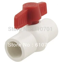 32mm water shut off pvc 1 14 to 1 14 slip ends two way full ports ball valve plumbing pipe supply waste treatment irrigation