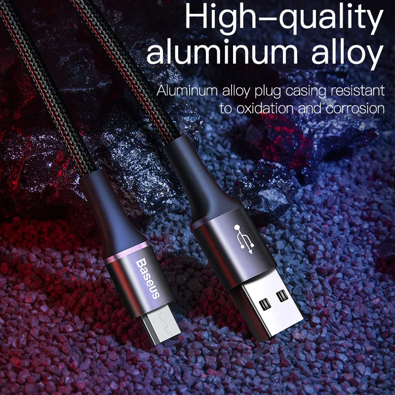 Кабель Baseus Micro-USB-USB Type-A 3A 2 цвета | Мобильные телефоны и аксессуары