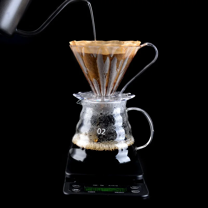 V60 ручной капельный фильтр для кофе полимерный заваривания бумажные конусные