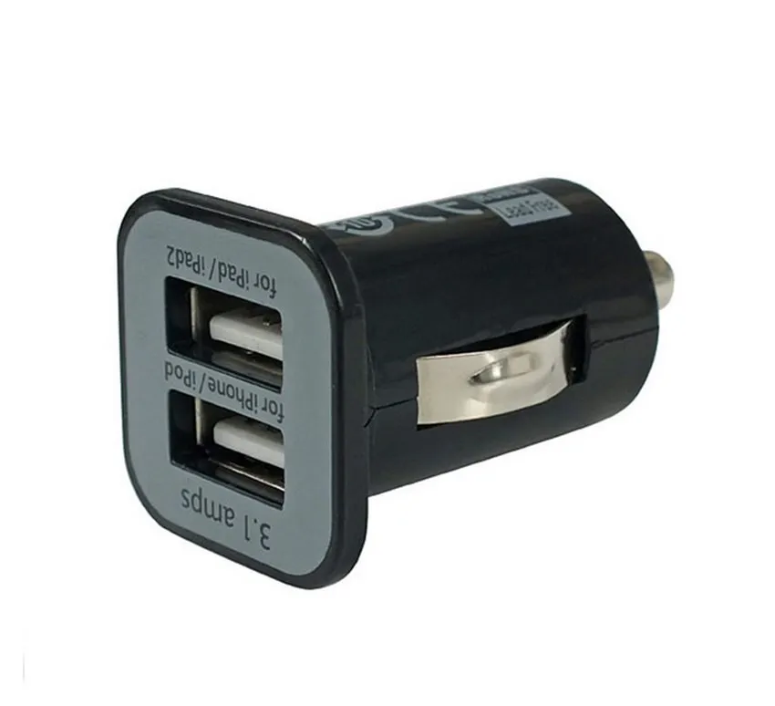 Универсальный мини двойной порт USB Автомобильное зарядное устройство для
