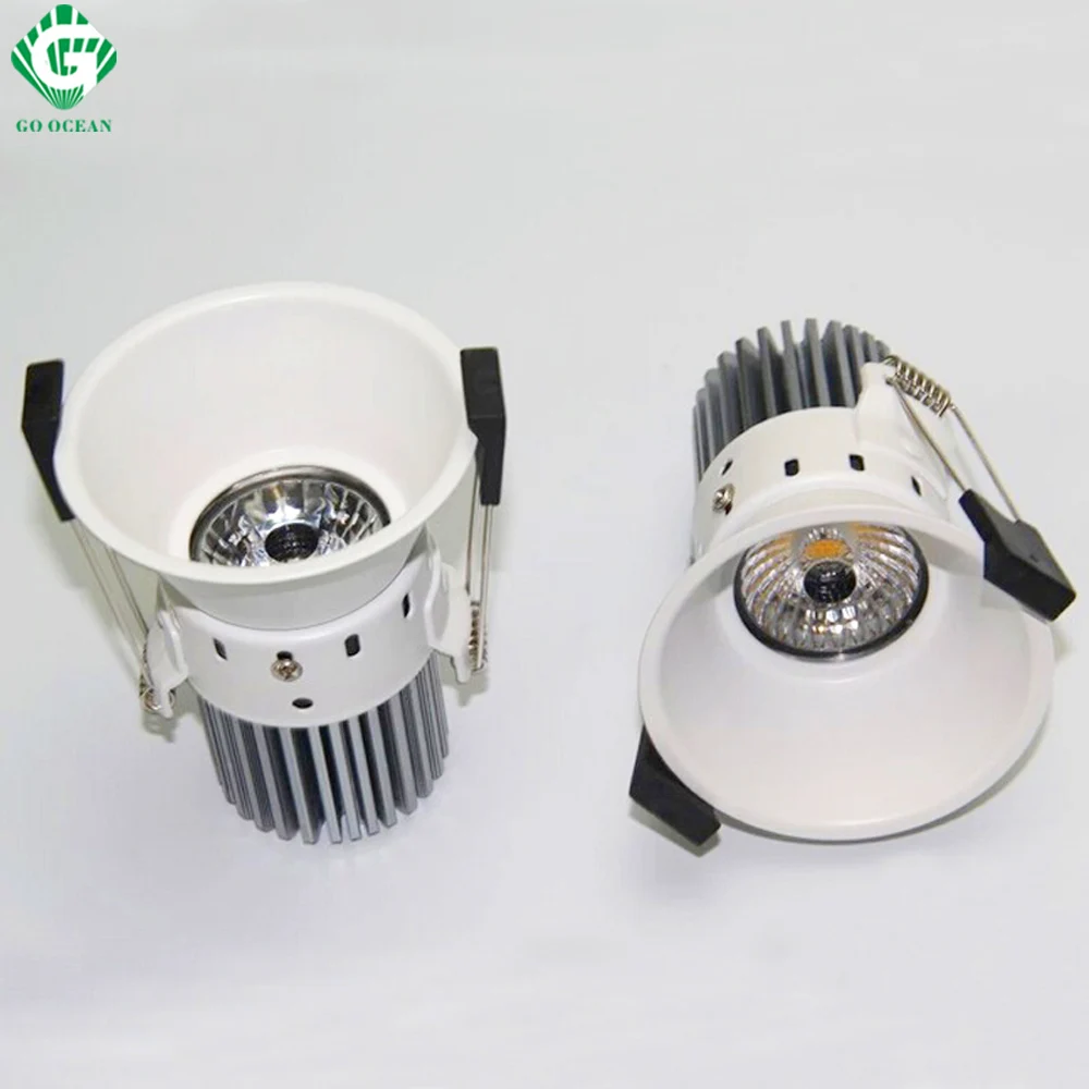 Downlights Встраиваемый проектор 12W Dimmable Spot Ceiling Светильники Светодиодная лампа