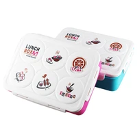 practical lunch box bento box with divider and bowls and spoon great for the office school kindergarten 1750ml