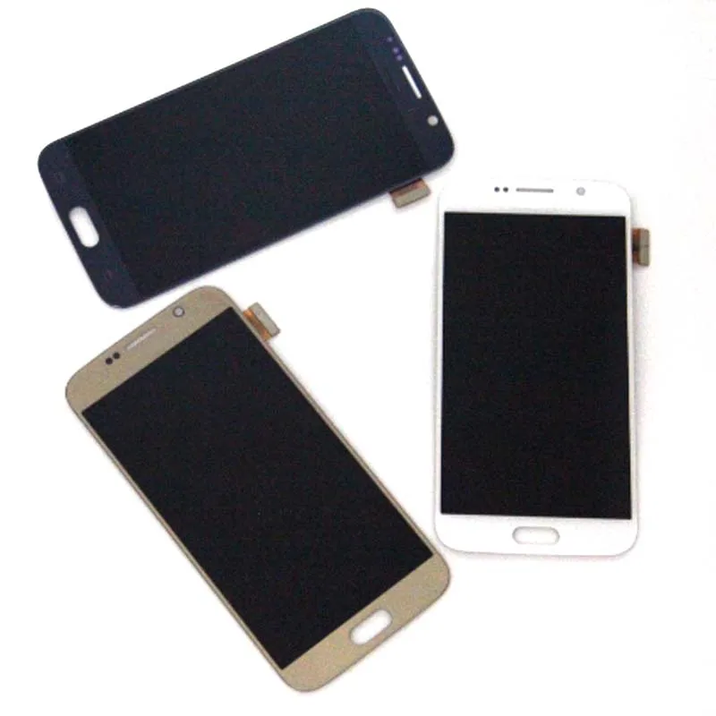 Супер AMOLED lcd для samsung GALAXY S6 G920 G920F S6 Edge G925 G925F ЖК-монитор Сенсорный экран дигитайзер комплект с ожогами