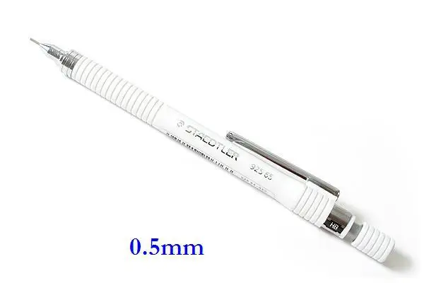 White 05mm 1Pc 1 шт. Staedtler 925 65 автоматический механический карандаш 0,3/0,5/0,7/0,9 мм разноцветный тела Цвета для рисования, черчения, написание - Цвет: White 05mm 1Pc