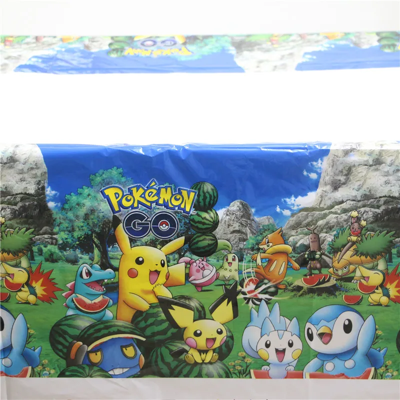 1 шт прекрасный мультфильм Покемон го одноразовые столешницы/карты день рождения