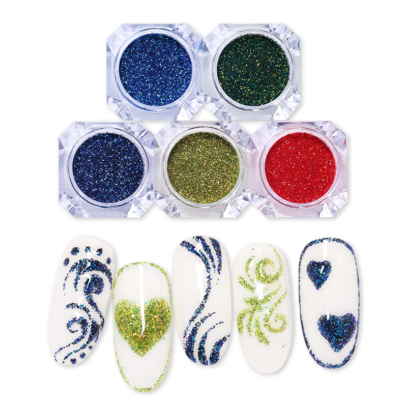 1 коробка блеск для ногтей хамелеон блестящий порошок необходимая черная основа
