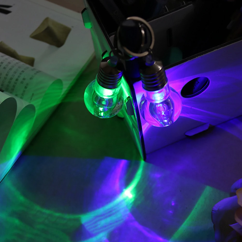 Мини светодиодный фонарик брелок изменения Цвет свет мини лампа для ключей |