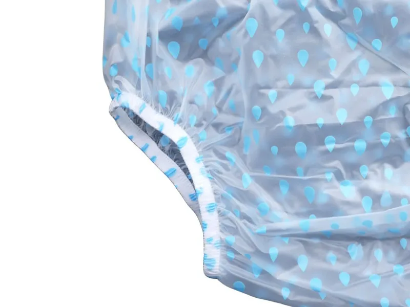 ABDL Haian взрослых недержание Pull-on Пластиковые Брюки цвет СИНИЙ риндропспринт