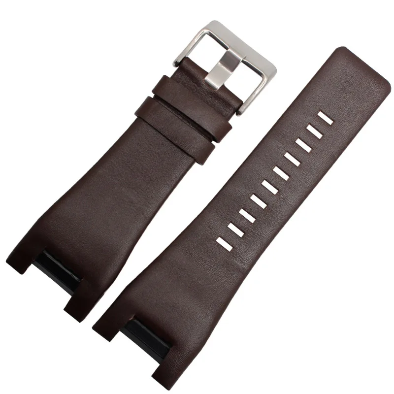 brownB silver buckle Браслет из натуральной кожи 32 мм ремешок для часов для дизельных часов Ремешок для наручных часов ремешок для DZ1216 DZ1273 DZ4246 DZ4247DZ287 ремешок для часов - Цвет ремешка: brownB silver buckle