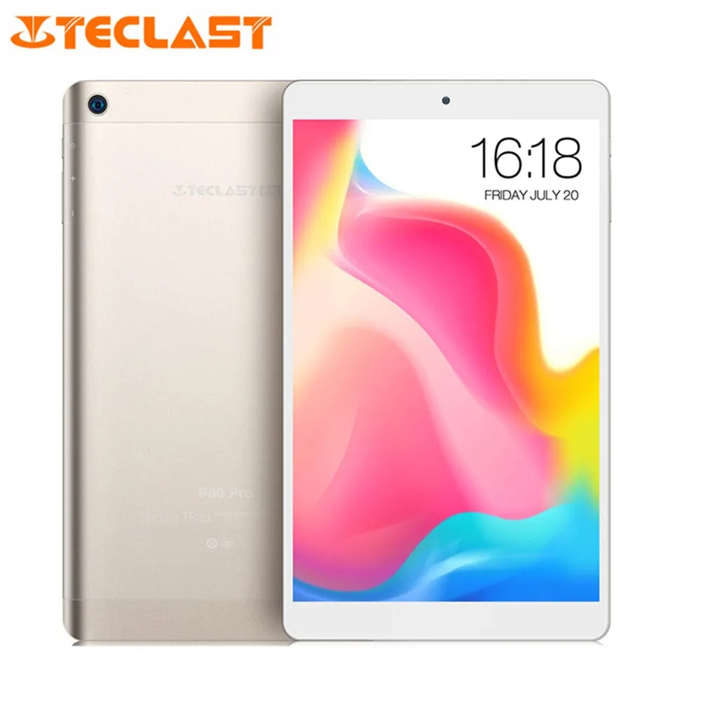Teclast P80 Pro планшетный ПК 8,0 ''Android 7,0 MTK8163 четырехъядерный 1,3 GHz 3GB ram 16GB eMMC rom двойная камера двойная WiFi HDMI 1280*800