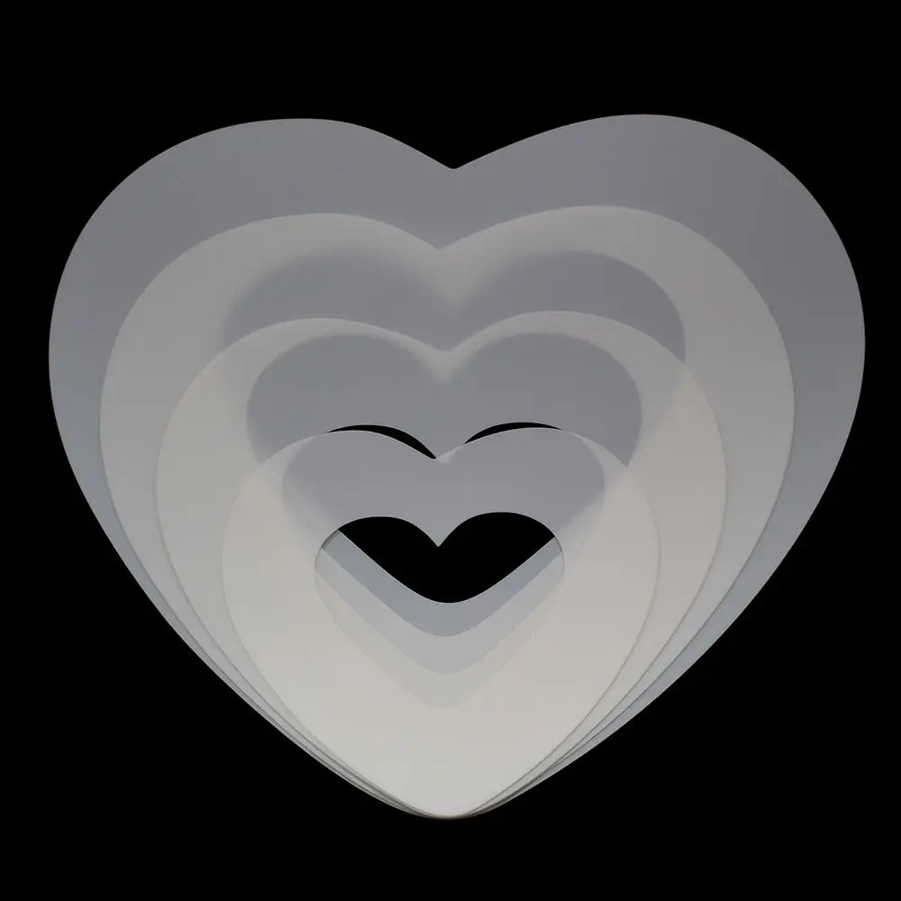 1 шт Heart Форма ПЭТ Пластик торт формочка, Инструменты для декорирования Кондитерская чайник полезные аксессуары для выпечки 6/8/10/12 дюймов