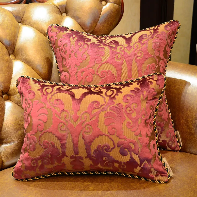 Бежевый класса люкс из флока бархатное покрытие для подушки декоративные Кофе