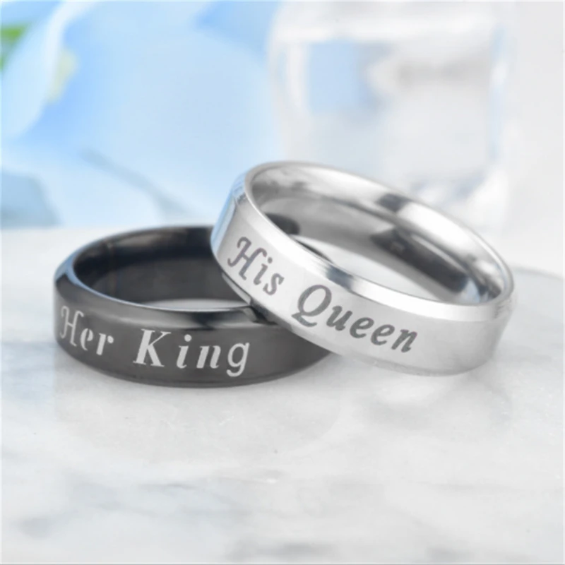 stainless steel finger rings for women men wedding bands ring letter silver gold color top quality bijoux fashion Jewelry gifts | Украшения