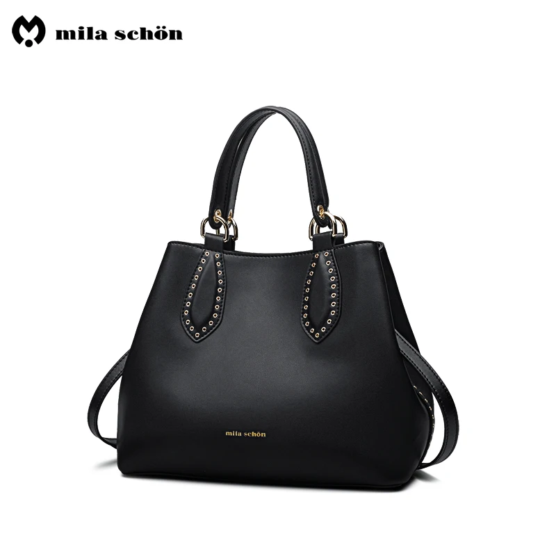 Известный бренд натуральной кожи мешок руки 2018 женские Элегантный черный сумки