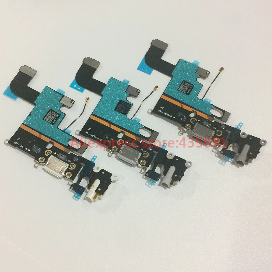 20Pcs/lot USB Charging Dock Charger Port Headphone Audio Jack Connector with MIC Flex Cable For iPhone 6 4.7&quot Repair Parts | Мобильные