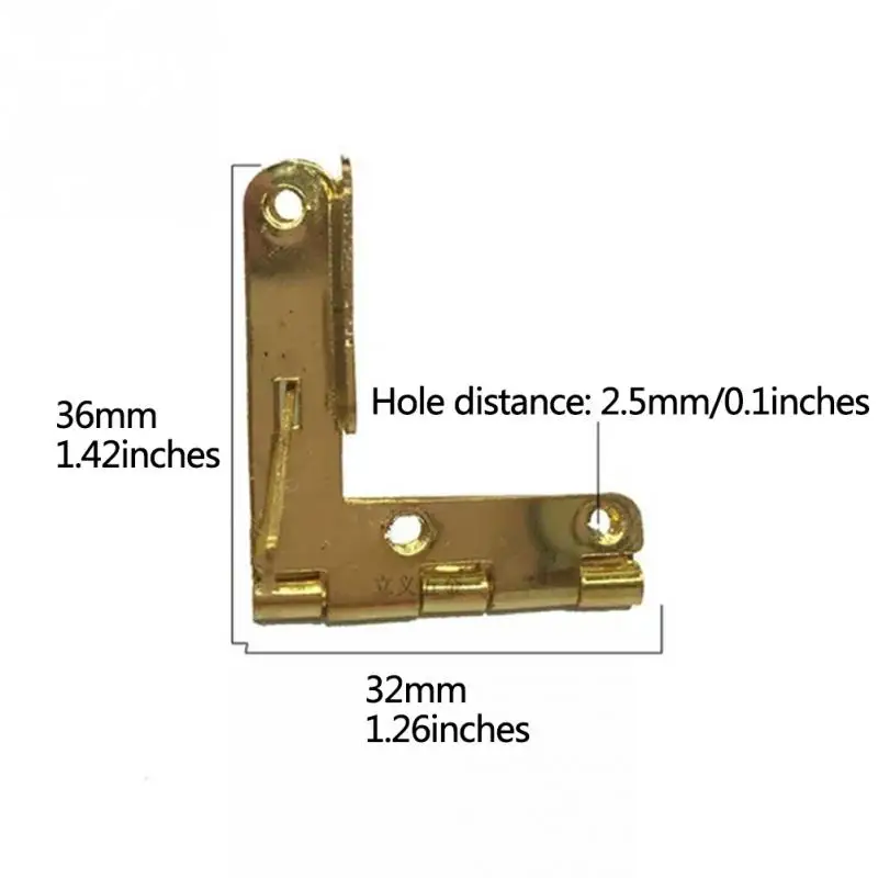 10 шт./компл. золото Сталь семь характер петли шкатулка ремесла небольшой банки