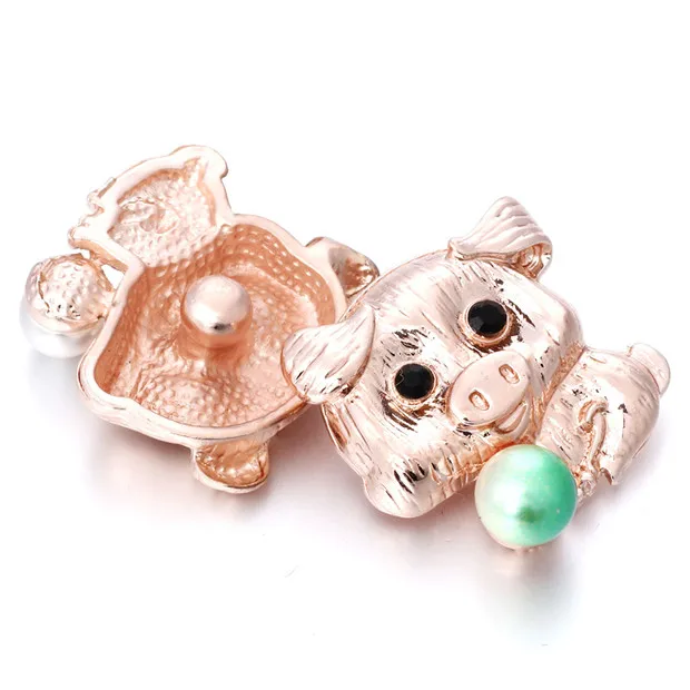 6 шт./лот новые ювелирные изделия с кнопками сделай сам имитация жемчуга свинья 18