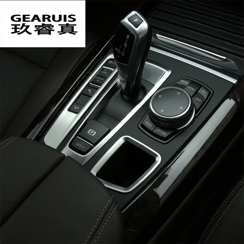 Декоративная накладка на центральный ручной тормоз автомобиля с кнопкой H и хранилищем слева для BMW X5 X6 F15 F16 - аксессуары для автомобиля.