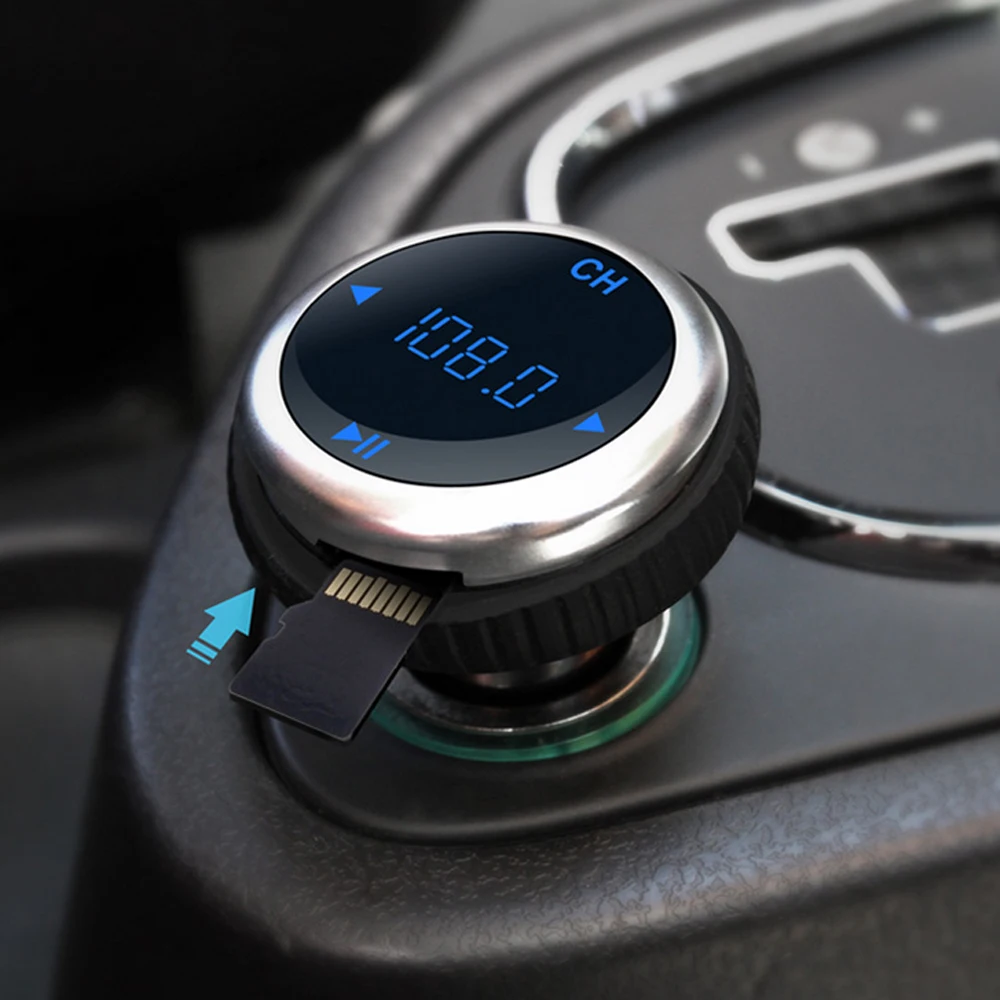 ONLY ONE AUDIO Car MP3 Audio Player Bluetooth FM Transmitter With Remote Control Wireless Kit HandsFree LCD Screen TF Slot | Автомобили и